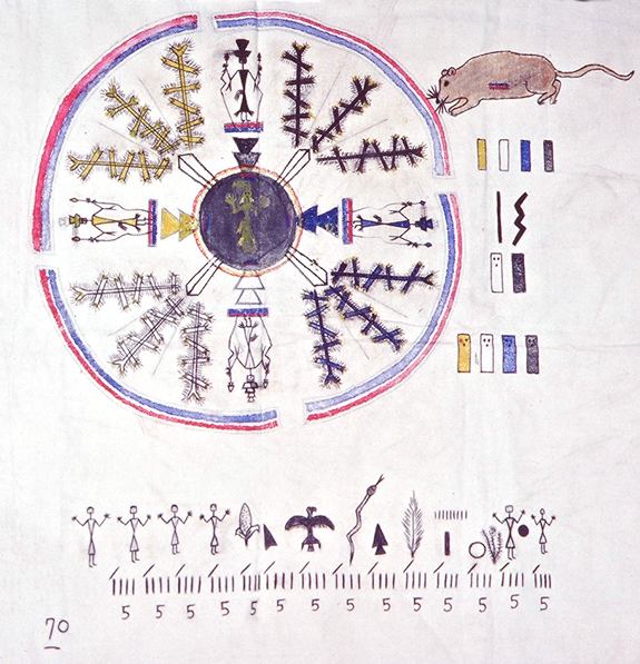 This Navajo painting depicts the deer mouse, a hantavirus carrier