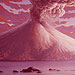 artist's rendering of early earth