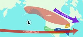 Typical weather changes in the United States during an El Niño