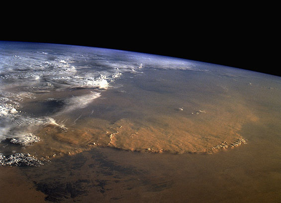 satellite view of dust wall