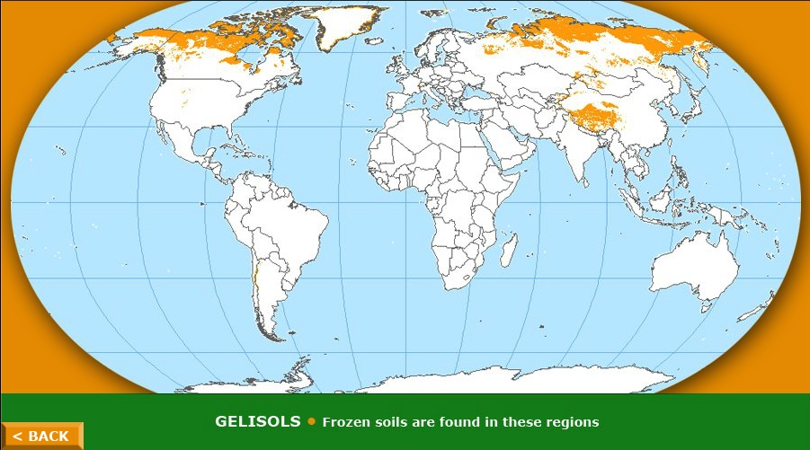 gelisols map